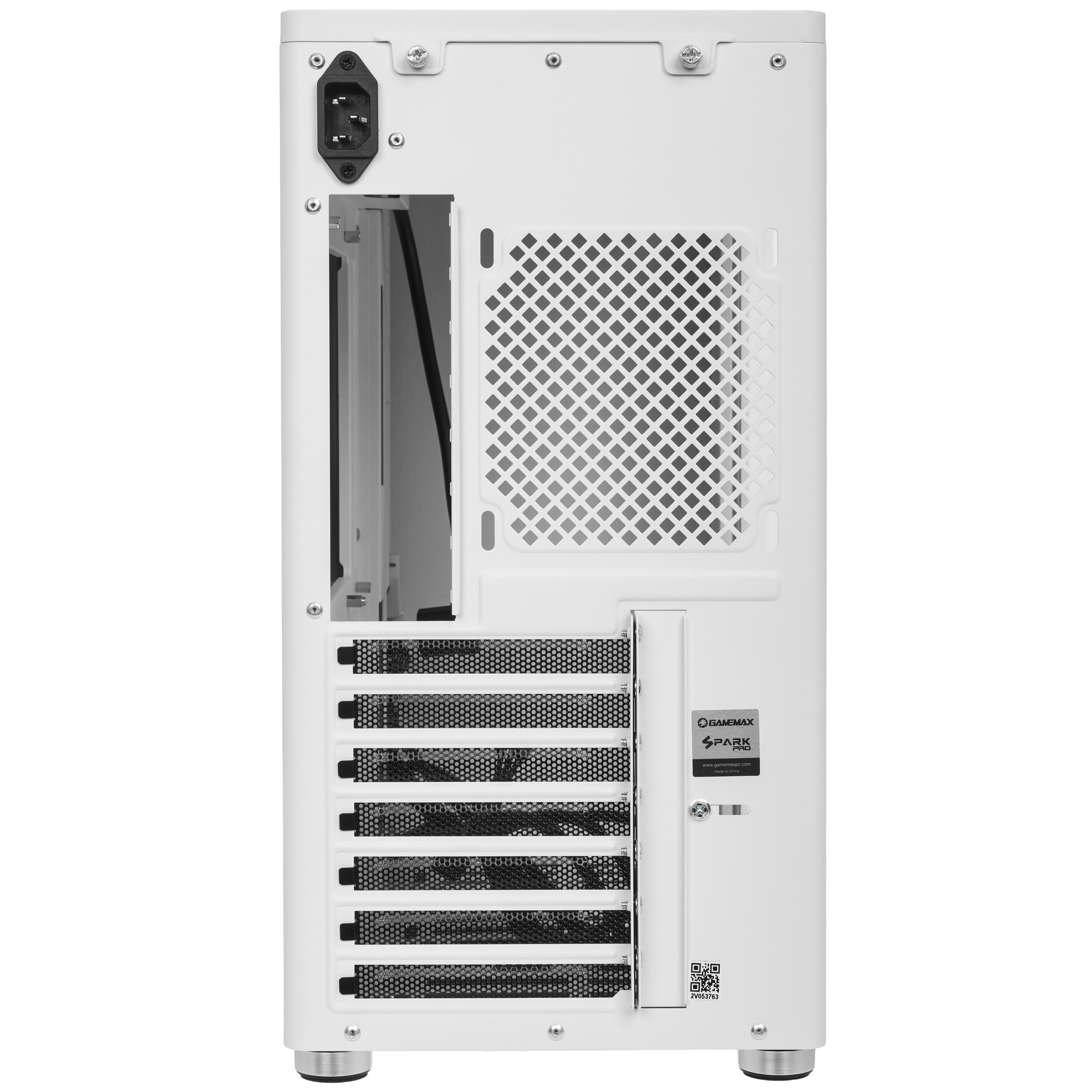 Компьютерный корпус GameMax Spark Pro Full White без БП (Midi Tower, ATX, Белый, USB3.0+Type C, Зак.