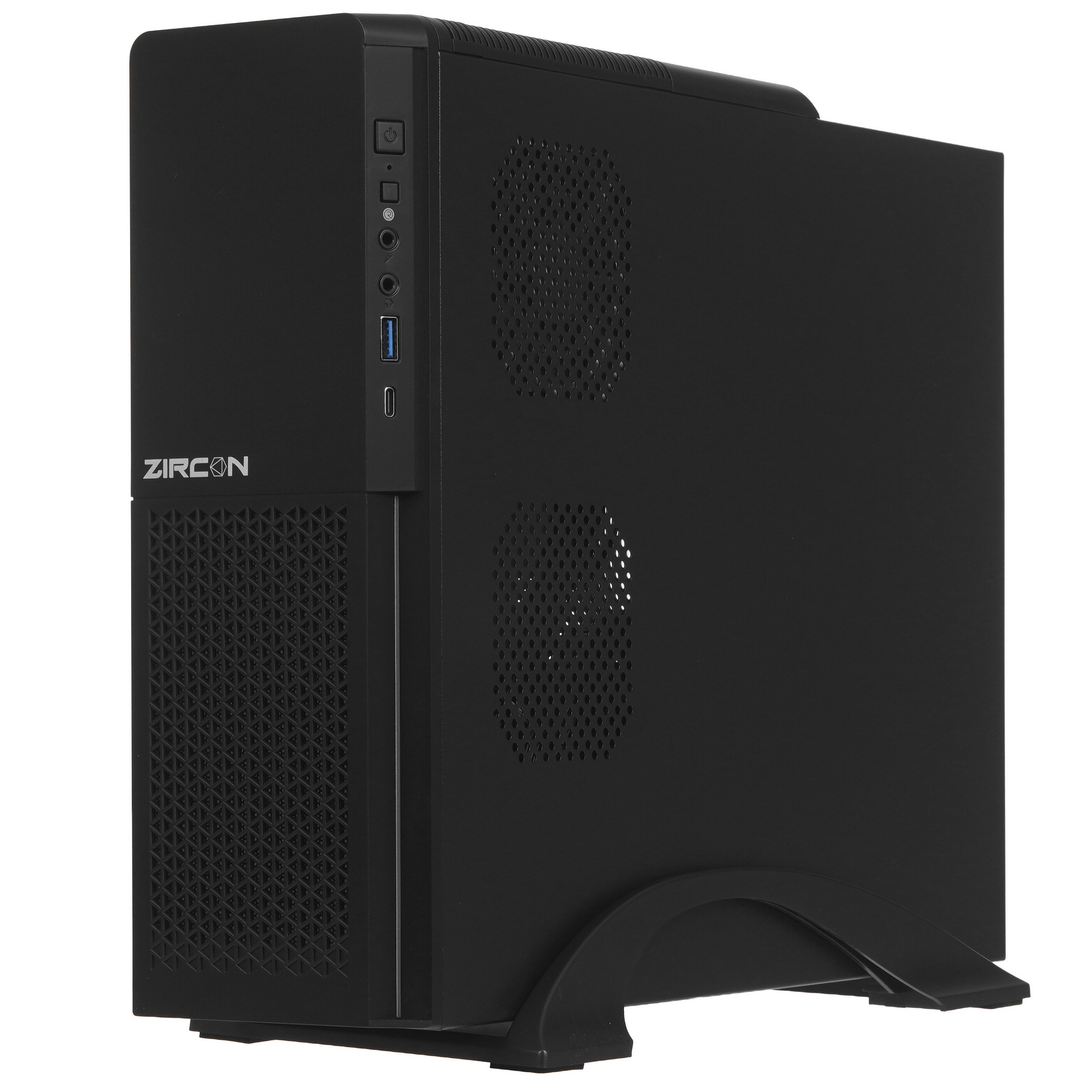 Компьютерный корпус Zircon Desk MINI 300W (Desktop, Micro-ATX, Черн., 1*USB3.0, 1*Type-C, 1*80мм)