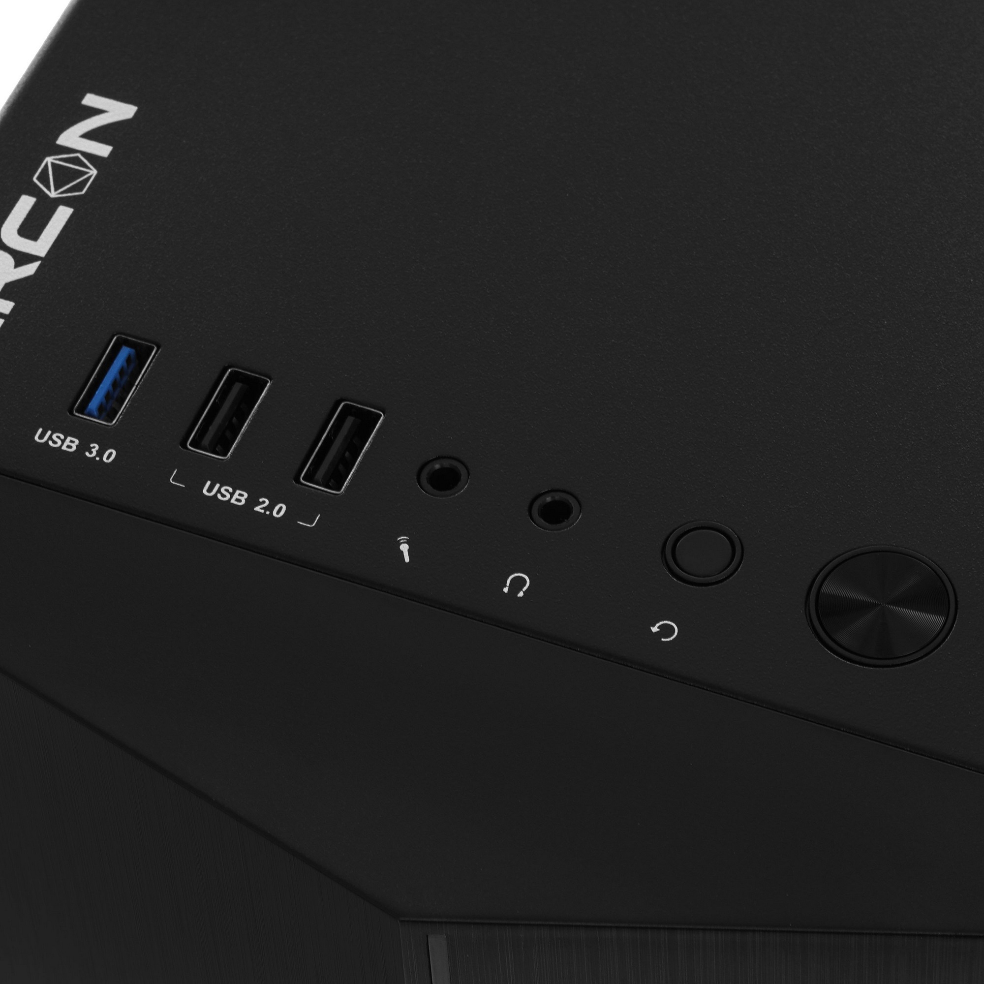 Компьютерный корпус Zircon Lima без БП (Midi Tower,Micro-ATX,Черн,1*USB3.0,2*USB2.0, 1*92mm )