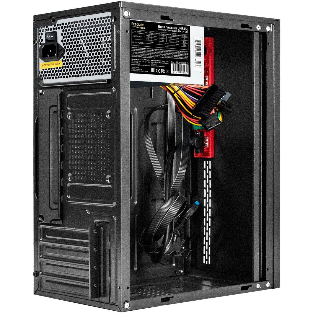 Компьютерный корпус ZIRCON IVA WT (Midi Tower, Белый, БП 450Вт., 1*USB3.0, 1*USB Type-C, HD Audio)