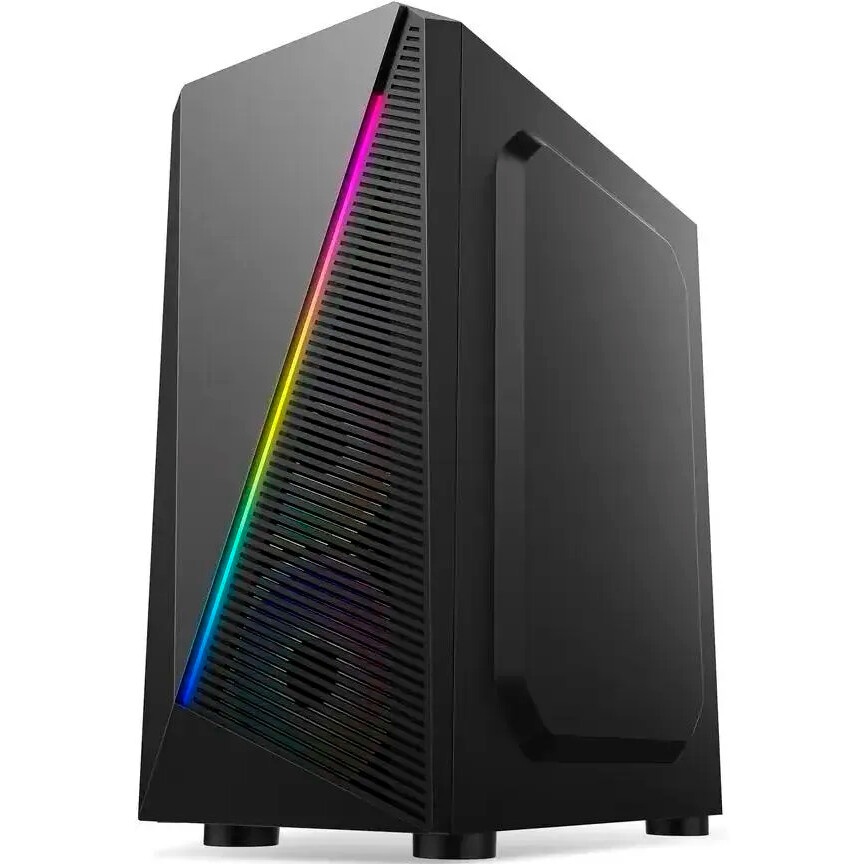 Компьютерный корпус ACD Citadel 108B ATX, Type-C + 2XUSB ports + HD audio combo, Mesh, TG, Black.