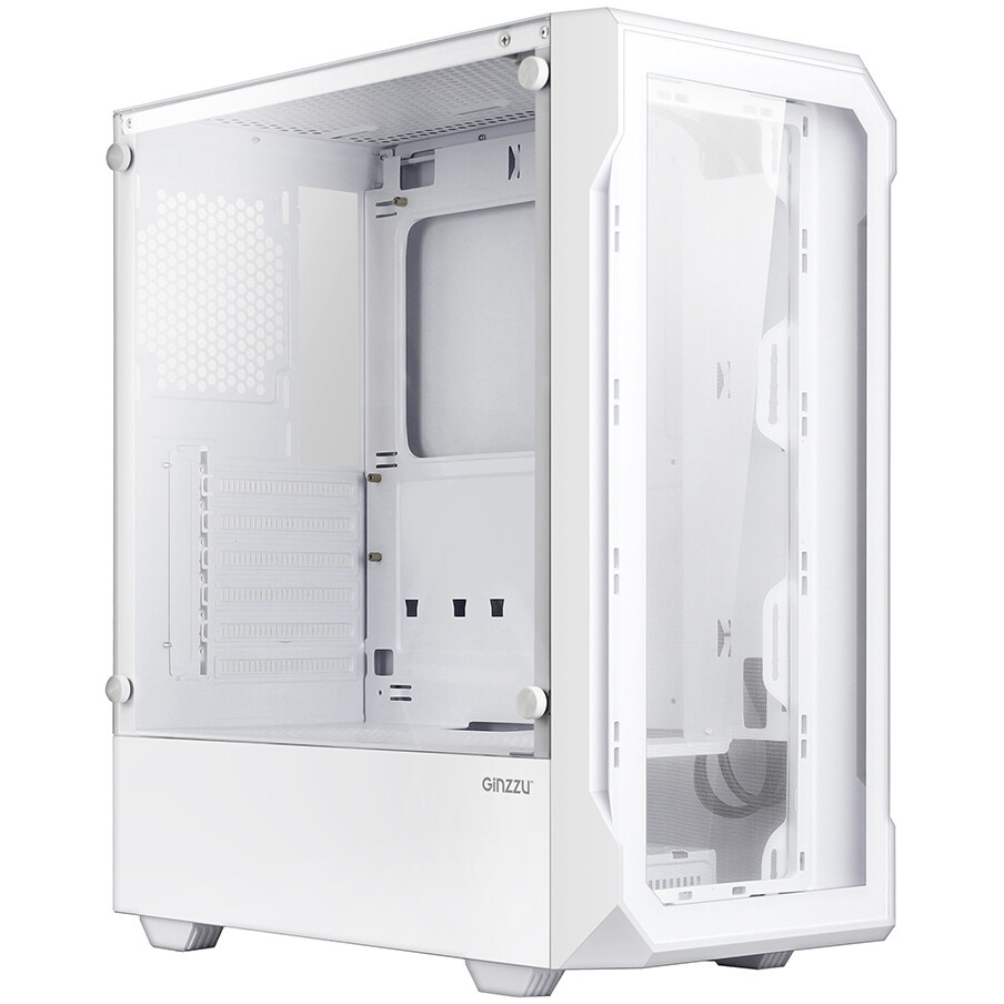 Компьютерный корпус ACD Citadel 108W ATX, Type-C + 2XUSB ports + HD audio combo, Mesh, TG, White.