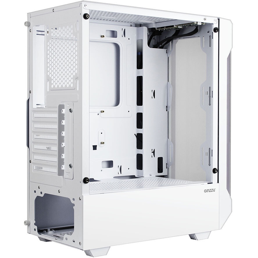 Компьютерный корпус ACD Citadel 108W ATX, Type-C + 2XUSB ports + HD audio combo, Mesh, TG, White.