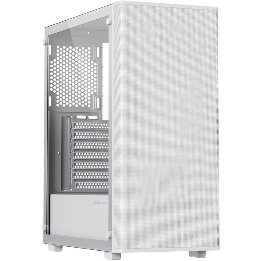 Компьютерный корпус ACD Citadel 108W ATX, Type-C + 2XUSB ports + HD audio combo, Mesh, TG, White.