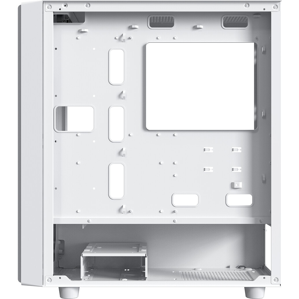 Компьютерный корпус ACD Citadel 108W ATX, Type-C + 2XUSB ports + HD audio combo, Mesh, TG, White.