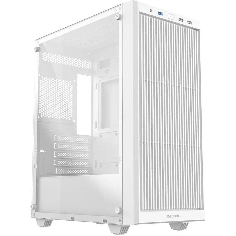Компьютерный корпус ACD Citadel 108W ATX, Type-C + 2XUSB ports + HD audio combo, Mesh, TG, White.