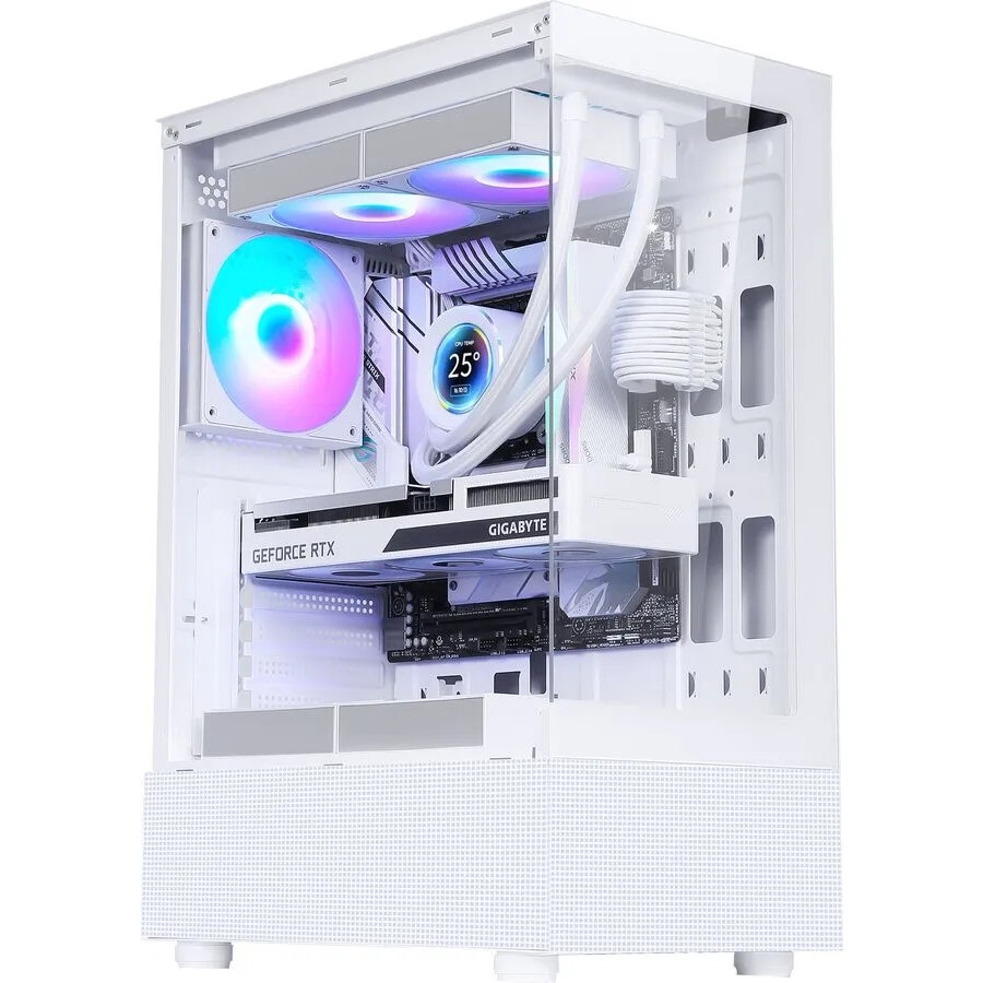 Компьютерный корпус Aerocool / Formula Crystal Z2 белый без БП ATX 5x120mm 1xUSB2.0 2xUSB3.0 audio b