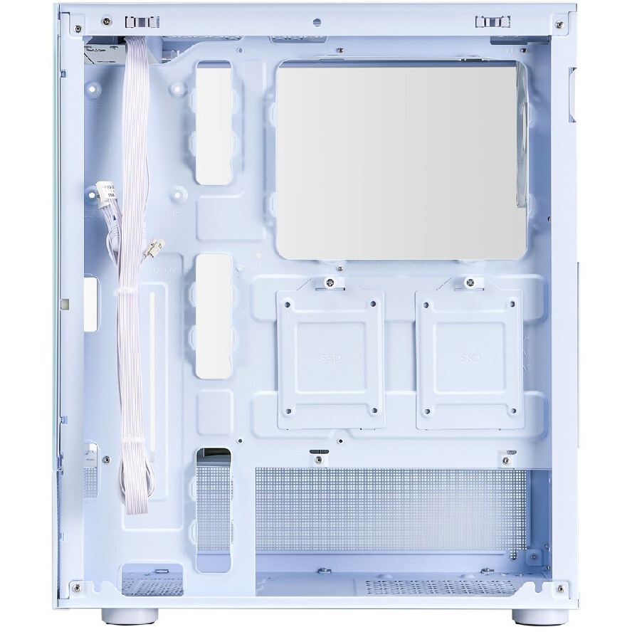 Компьютерный корпус Aerocool / Formula Crystal Z2 белый без БП ATX 5x120mm 1xUSB2.0 2xUSB3.0 audio b