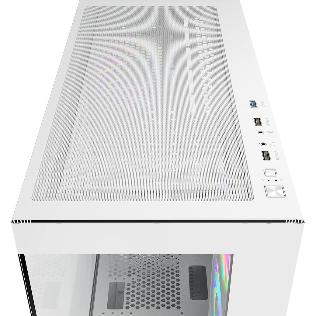 Компьютерный корпус Aerocool / Formula Crystal Z2 белый без БП ATX 5x120mm 1xUSB2.0 2xUSB3.0 audio b