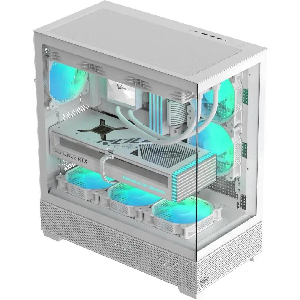 Компьютерный корпус Aerocool / Formula Crystal Z2 белый без БП ATX 5x120mm 1xUSB2.0 2xUSB3.0 audio b