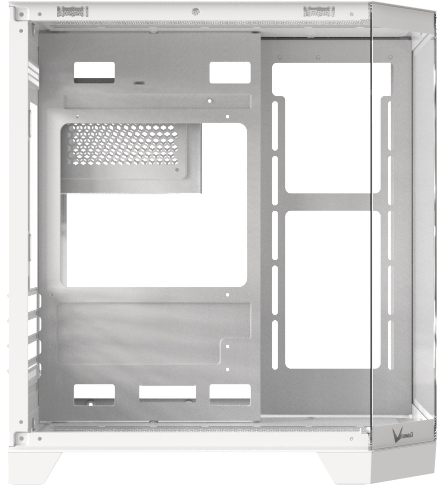 Компьютерный корпус AeroCool / Formula Crystal Z6M Floe белый без БП mATX 4x120mm 2xUSB3.0 audio bot