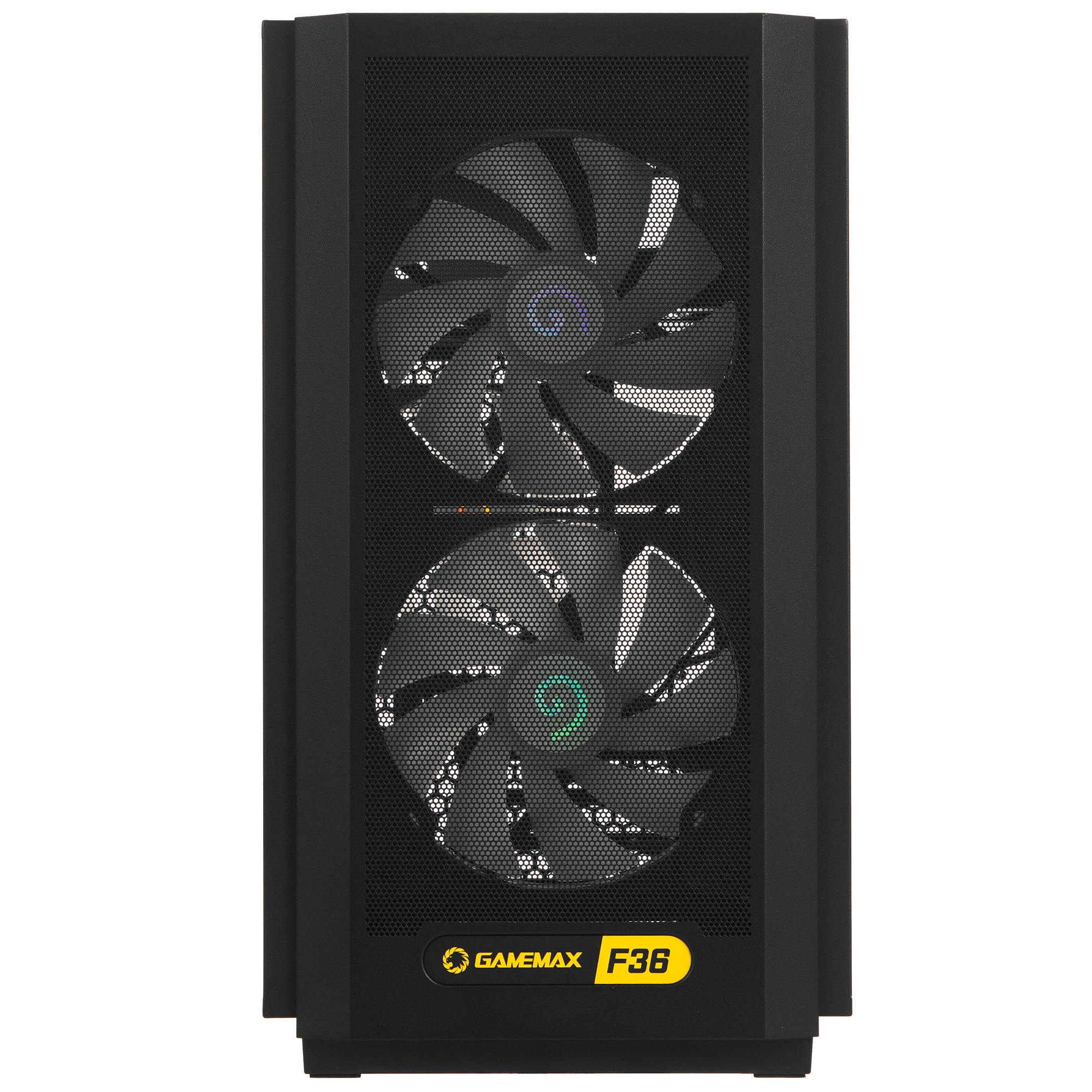 Компьютерный корпус без БП GameMax F36 BK (Midi Tower, ATX, Черный, 1*USB Type-C, 3*120мм)
