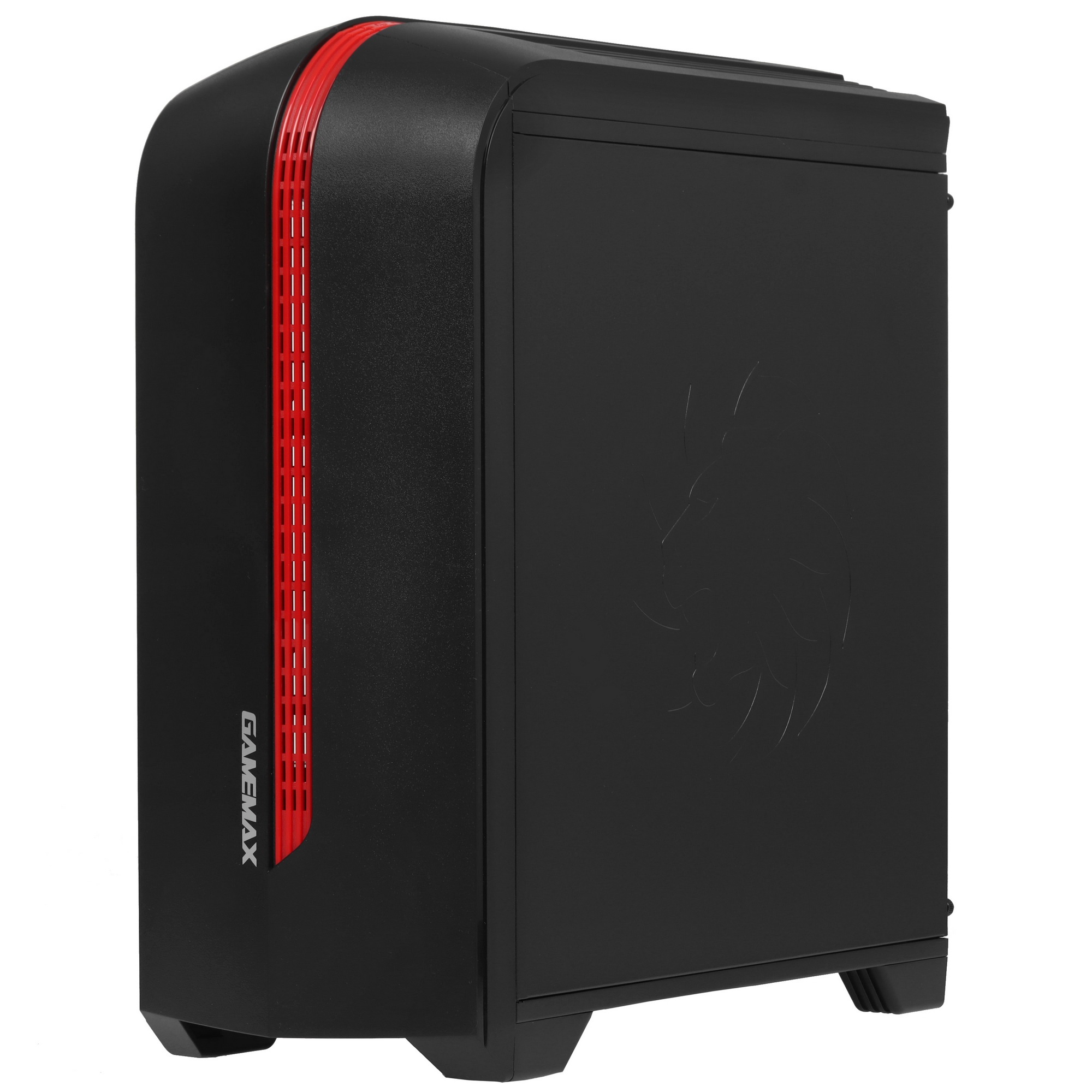 Компьютерный корпус GameMax Centauri Black Red без БП (ATX,Черн.-кр,USB3.0, Зак.стекло, 1*120мм. RGB