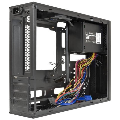 Компьютерный корпус SlimTower Aerocool / Formula "Cs-101 Black ", mATX, черный 400W EN54722