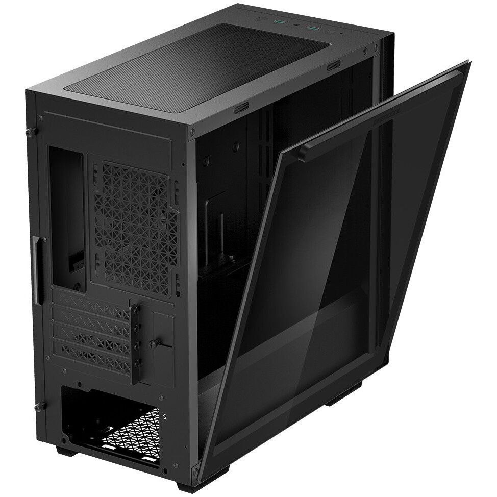 Компьютерный корпус Deepcool MACUBE 110 BK без БП, боковое окно (закаленное стекло), черный, mATX