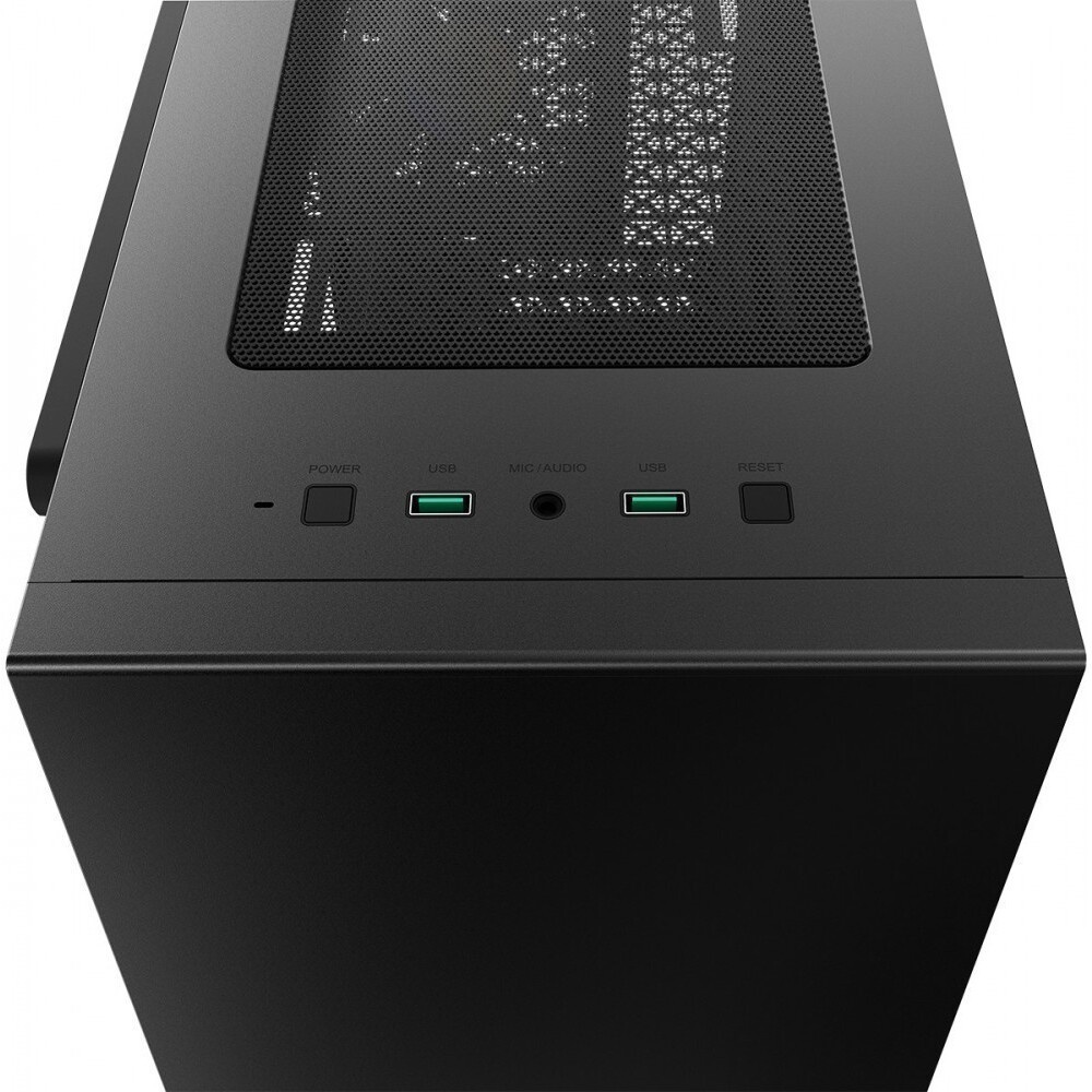 Компьютерный корпус Deepcool MACUBE 110 BK без БП, боковое окно (закаленное стекло), черный, mATX