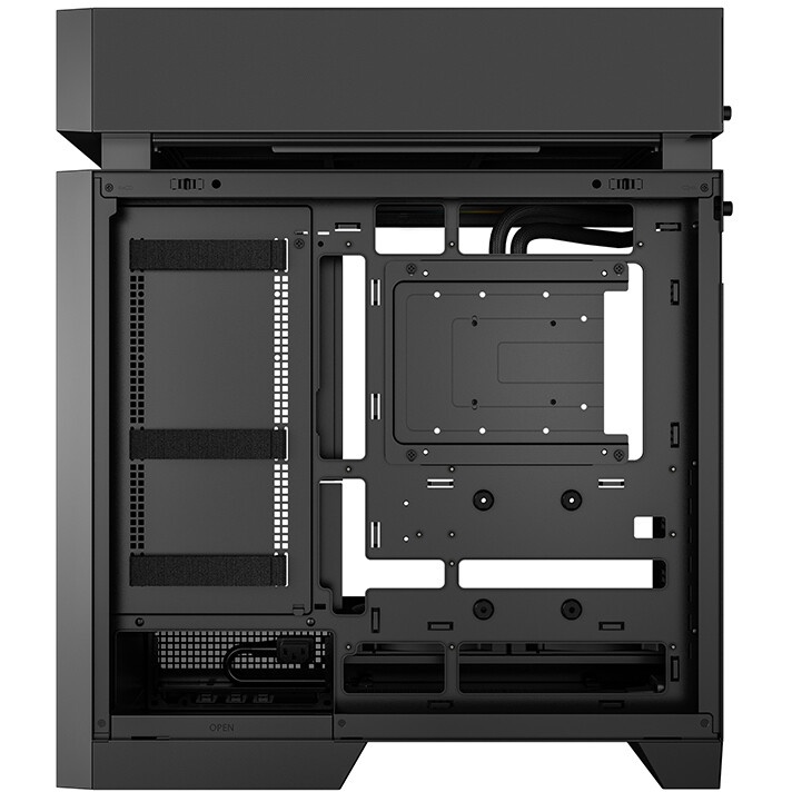 Компьютерный корпус Deepcool MACUBE 110 BK без БП, боковое окно (закаленное стекло), черный, mATX