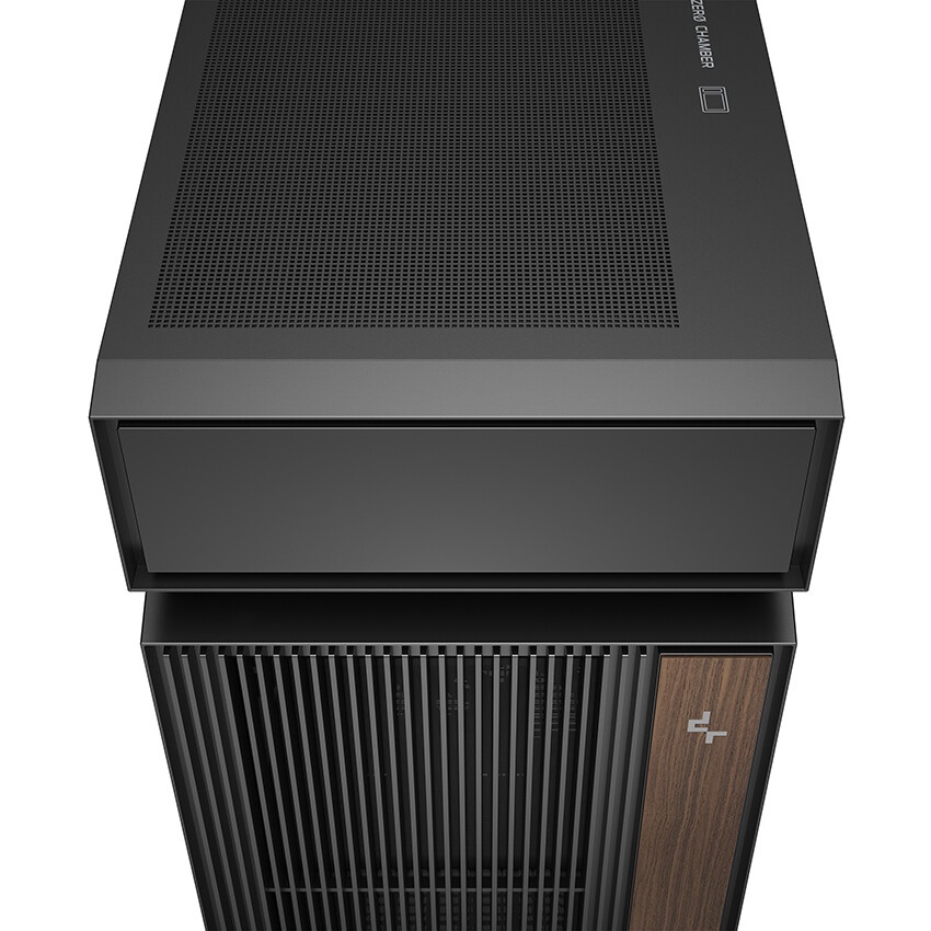 Компьютерный корпус Deepcool MACUBE 110 BK без БП, боковое окно (закаленное стекло), черный, mATX