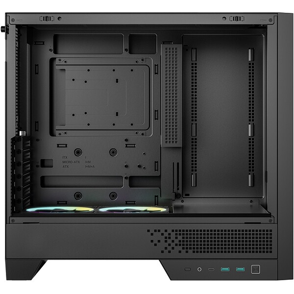 Компьютерный корпус Deepcool MACUBE 110 BK без БП, боковое окно (закаленное стекло), черный, mATX