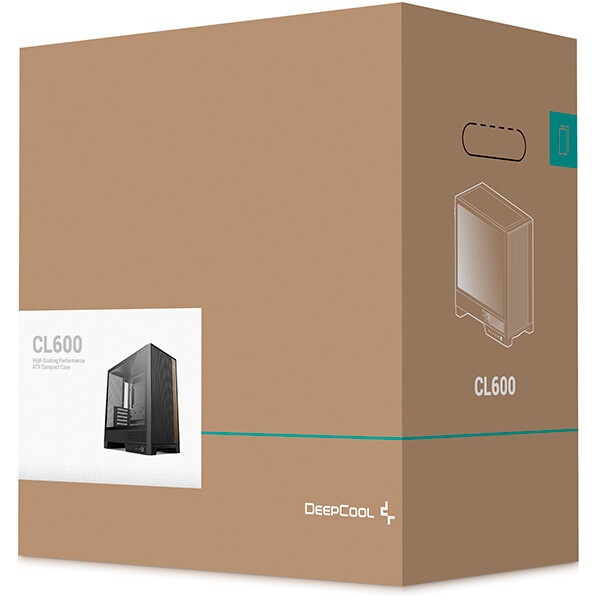 Компьютерный корпус Deepcool MACUBE 110 BK без БП, боковое окно (закаленное стекло), черный, mATX