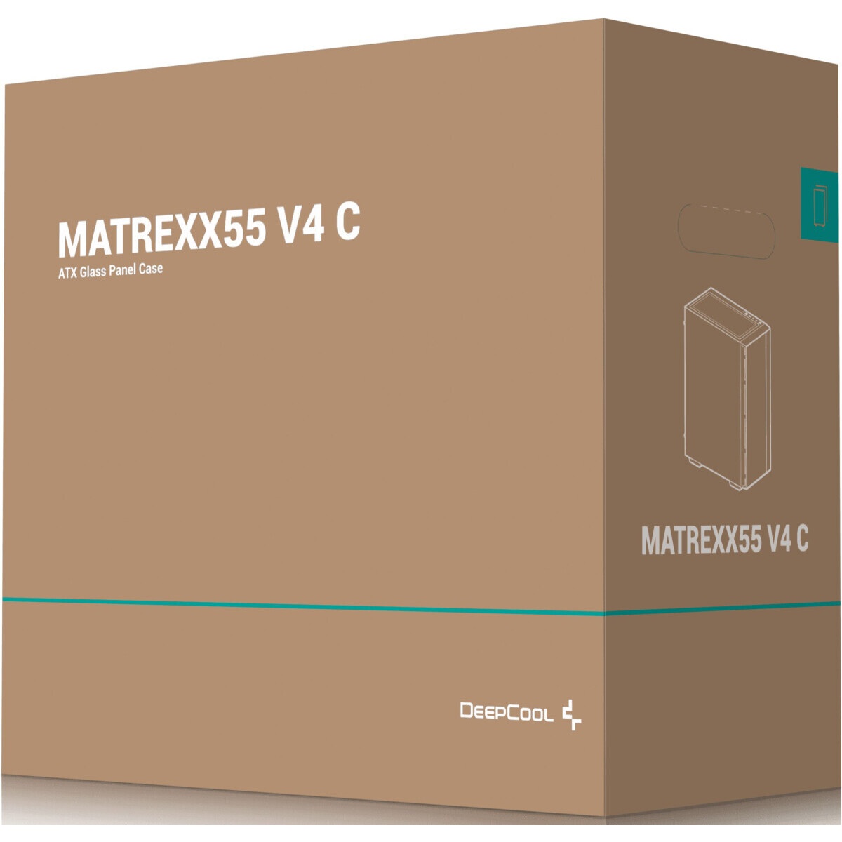 Компьютерный корпус Deepcool MACUBE 110 BK без БП, боковое окно (закаленное стекло), черный, mATX