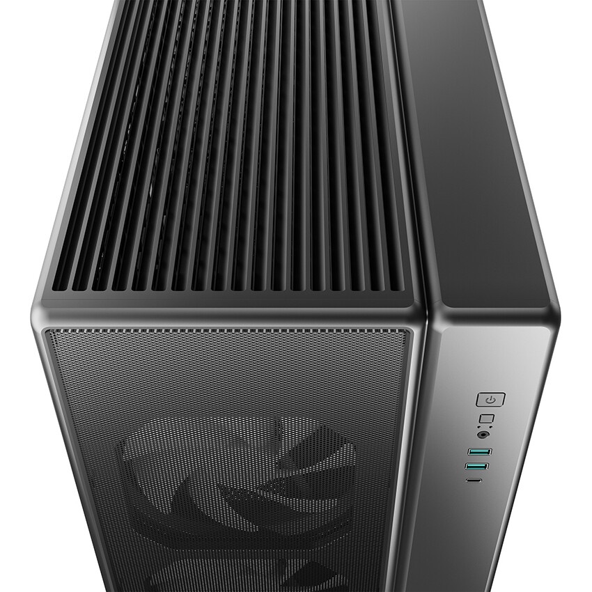 Компьютерный корпус Deepcool MACUBE 110 BK без БП, боковое окно (закаленное стекло), черный, mATX