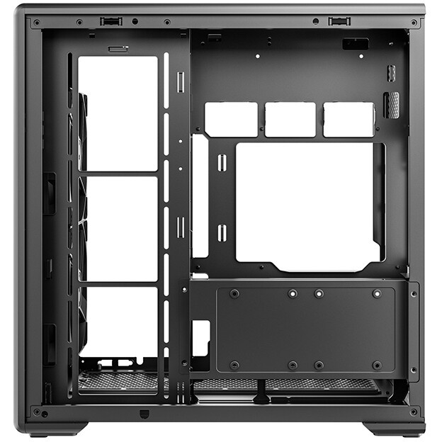 Компьютерный корпус Deepcool MACUBE 110 BK без БП, боковое окно (закаленное стекло), черный, mATX