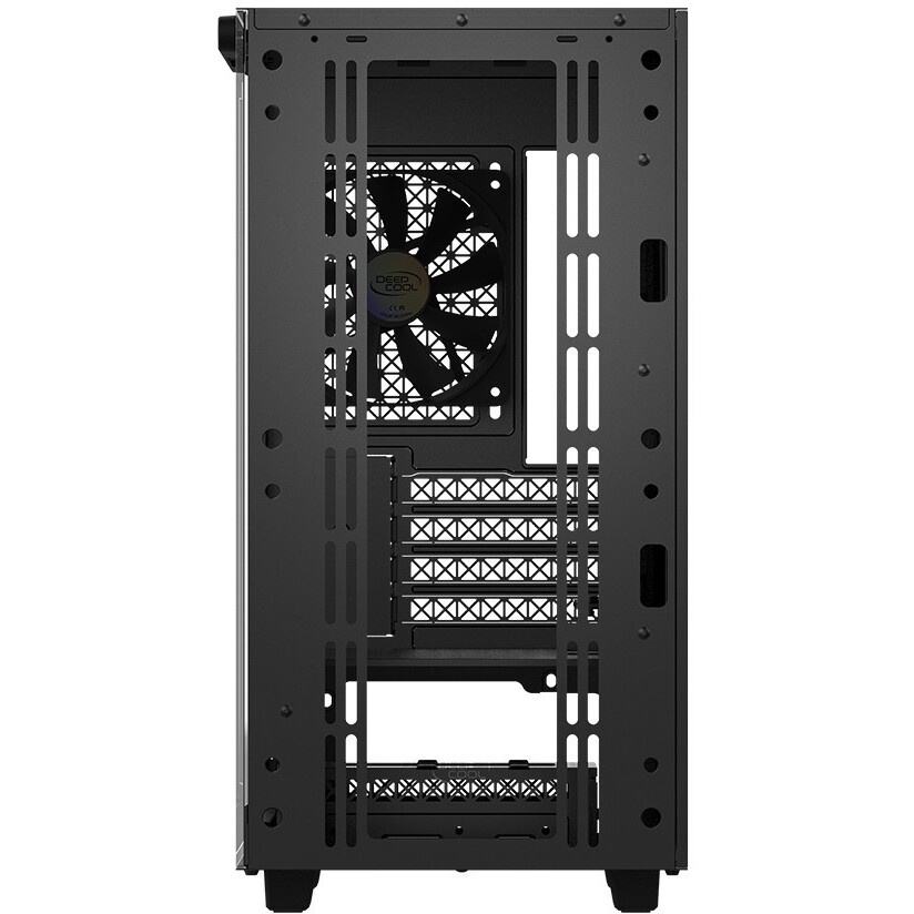 Компьютерный корпус Deepcool MACUBE 110 BK без БП, боковое окно (закаленное стекло), черный, mATX