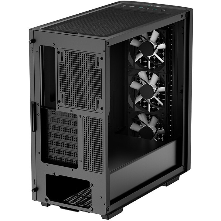 Компьютерный корпус Deepcool MACUBE 110 BK без БП, боковое окно (закаленное стекло), черный, mATX