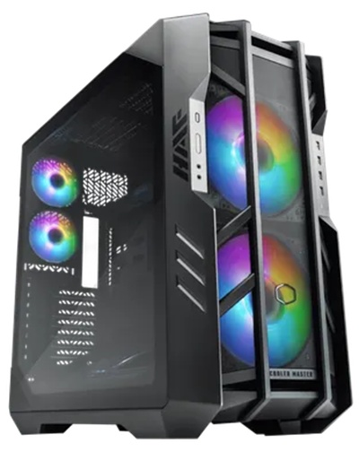 Компьютерный корпус Cooler Master HAF700 черный без БП E-ATX 5x120мм 4x200мм 2xUSB3.0 1xUSB3.1 audio