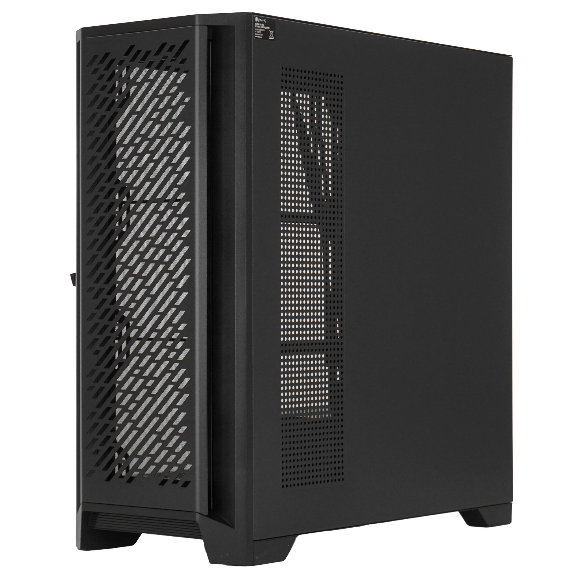 Компьютерный корпус Оклик OCC-MD304 черный без БП ATX 10x120мм 5x140мм 2xUSB2.0 1xUSB3.0 audio bott
