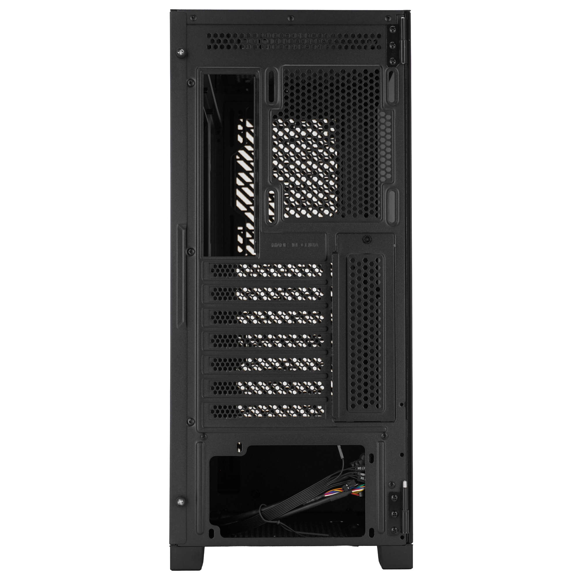 Компьютерный корпус Оклик OCC-MD304 черный без БП ATX 10x120мм 5x140мм 2xUSB2.0 1xUSB3.0 audio bott