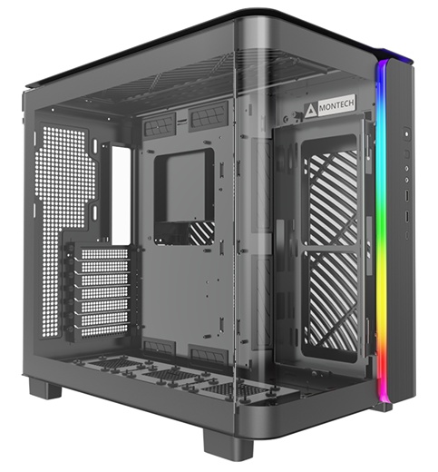Компьютерный корпус Montech King 95 черный без БП ATX 2xUSB3.0 1xUSB3.1 audio bott PSU