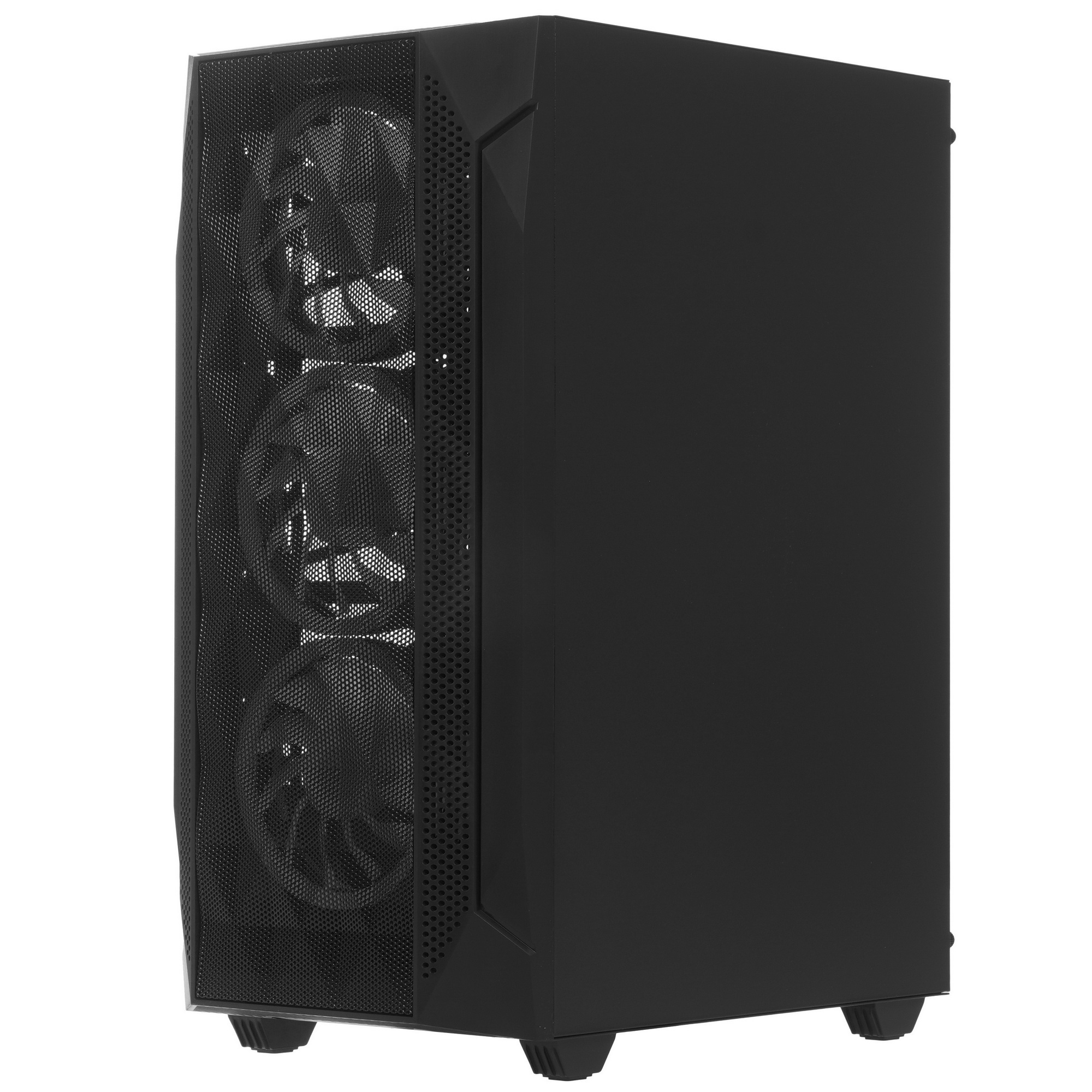 Компьютерный корпус Bloody BD-CC107F черный без БП ATX 4x120мм 1xUSB 3.0 audio bott PSU
