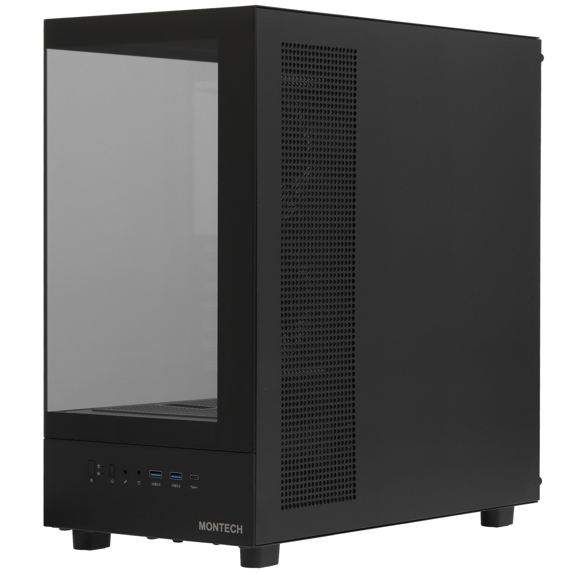 Компьютерный корпус Montech XR черный без БП ATX 3x120мм 2xUSB3.0 1xUSB3.1 audio bott PSU