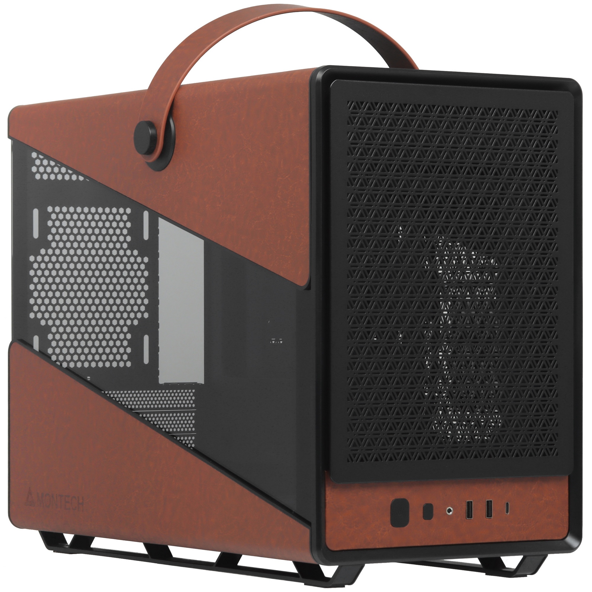 Компьютерный корпус Montech Heritage (B) черный без БП mATX 9x120мм 2x140мм 2xUSB3.0 audio bott PSU