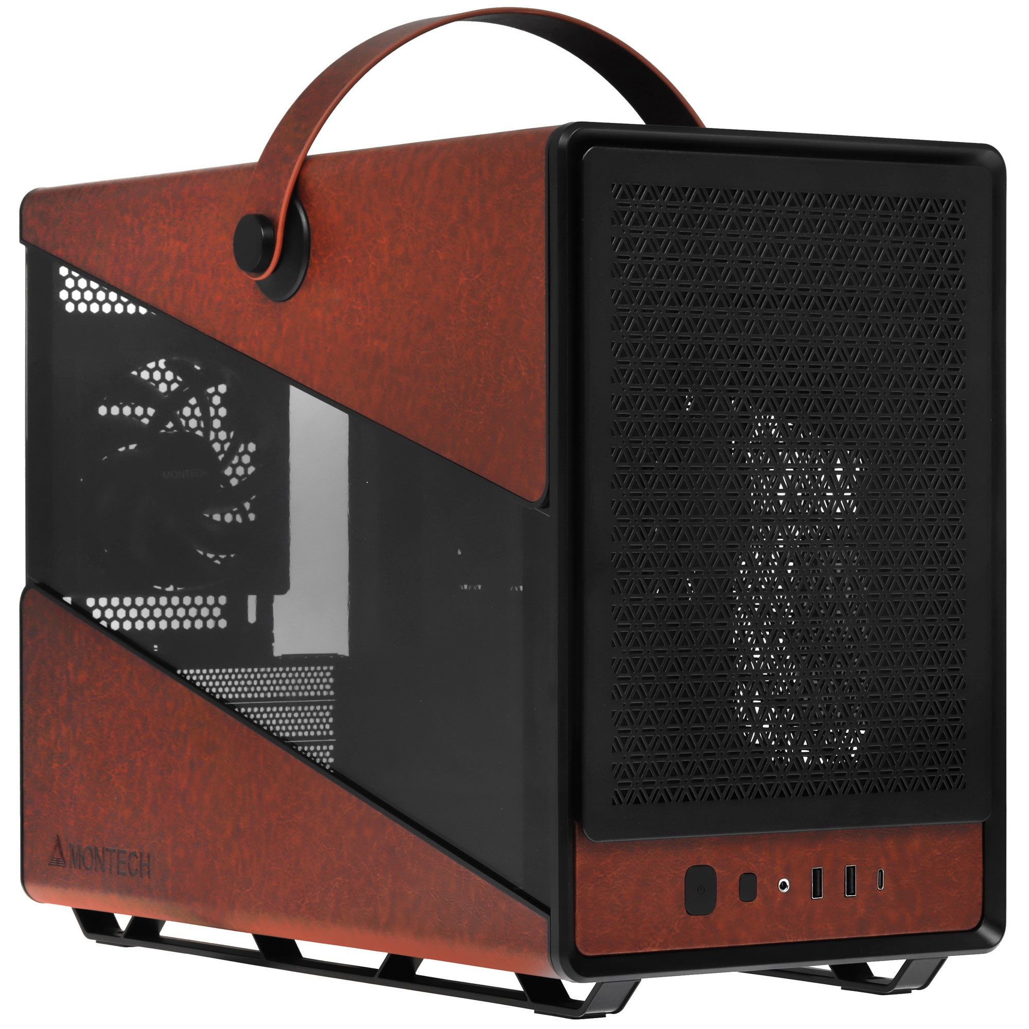 Компьютерный корпус Montech Heritage PRO (B) черный без БП mATX 5x120мм 2x140мм 2xUSB3.0 audio bott