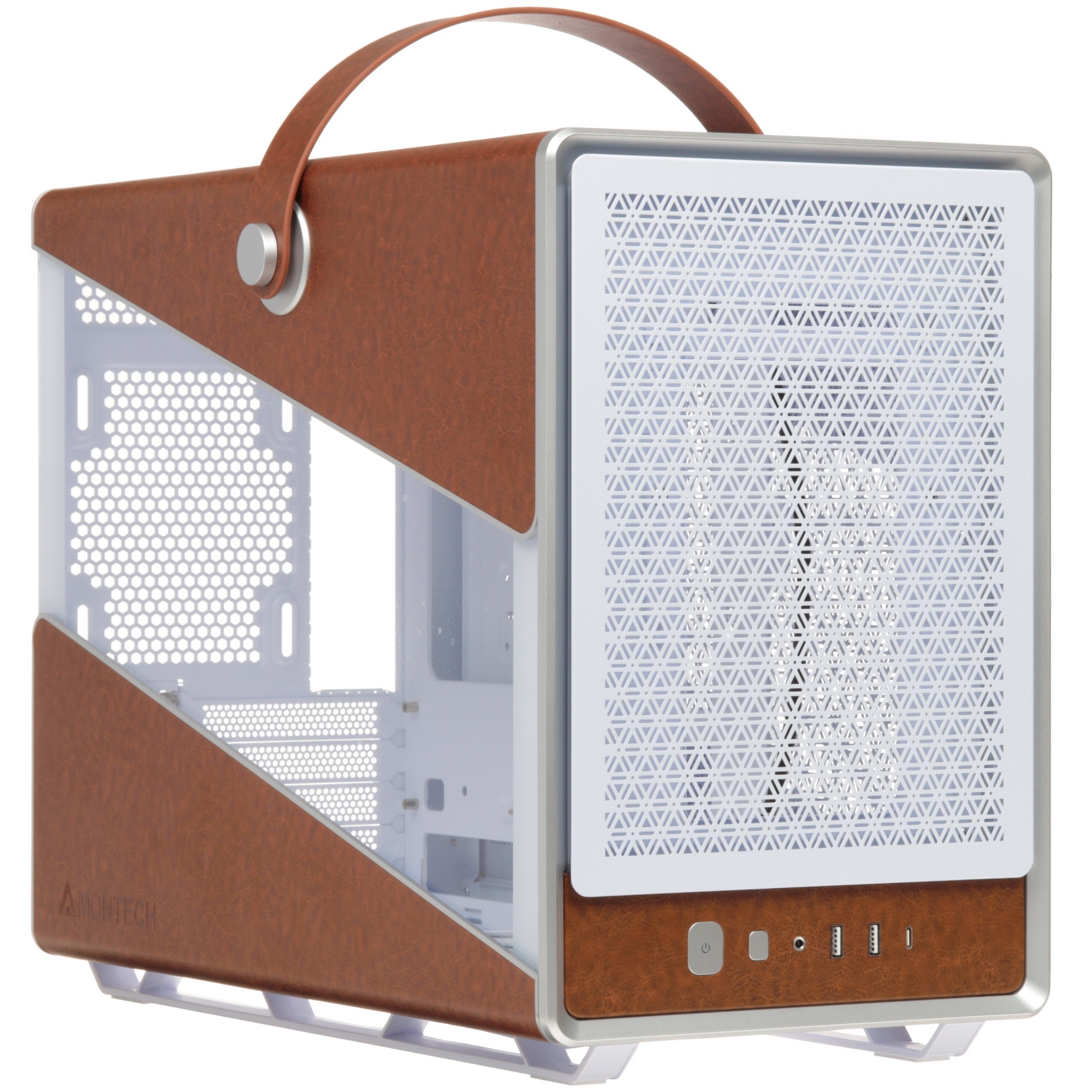 Компьютерный корпус Montech Heritage (W) белый без БП mATX 9x120мм 2x140мм 2xUSB3.0 audio bott PSU
