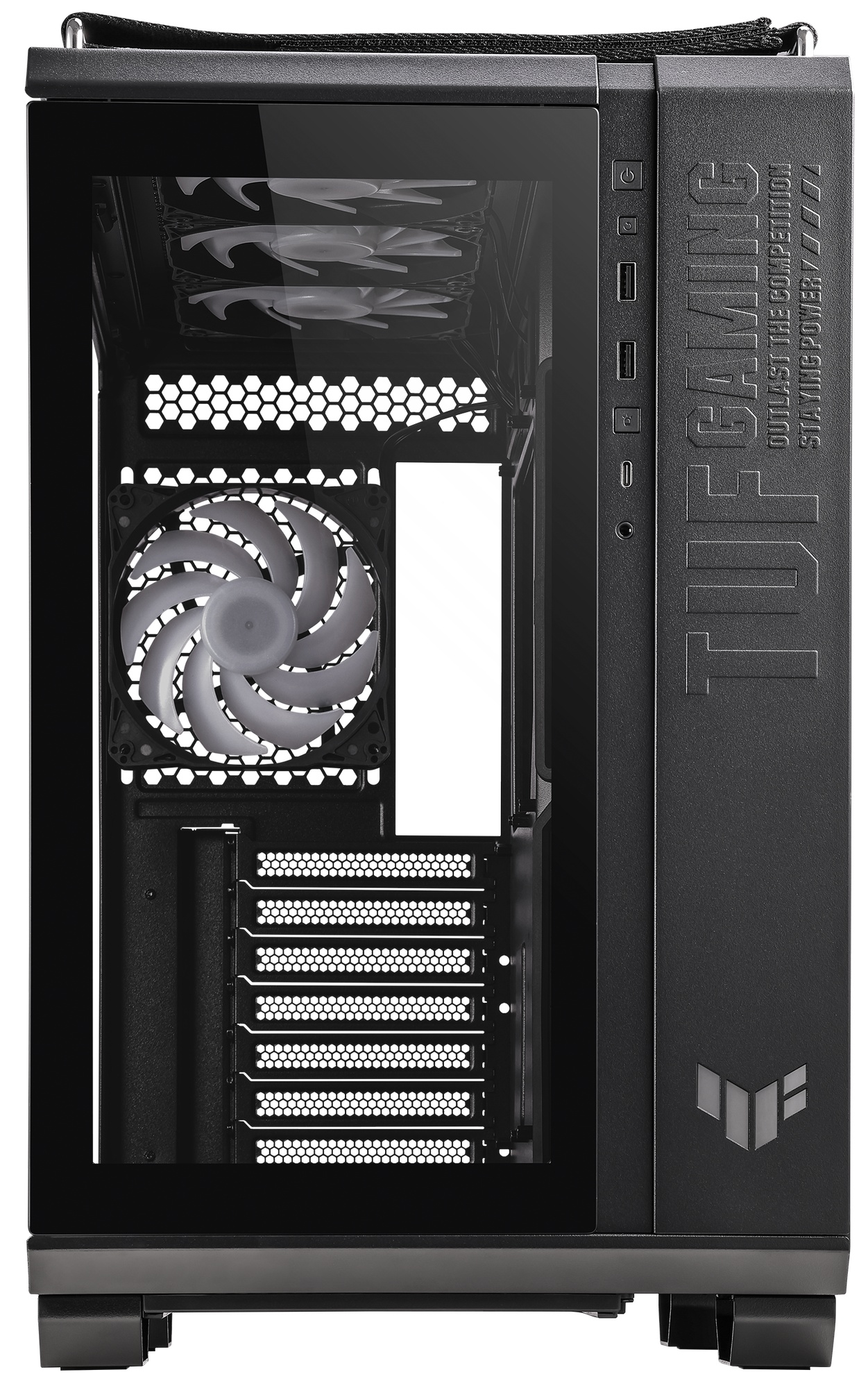 Компьютерный корпус ASUS TUF GAMING GT502 PLUS TG ARGB черный / GT502 PLUS/BLK/TG (90DC0090-B19010)