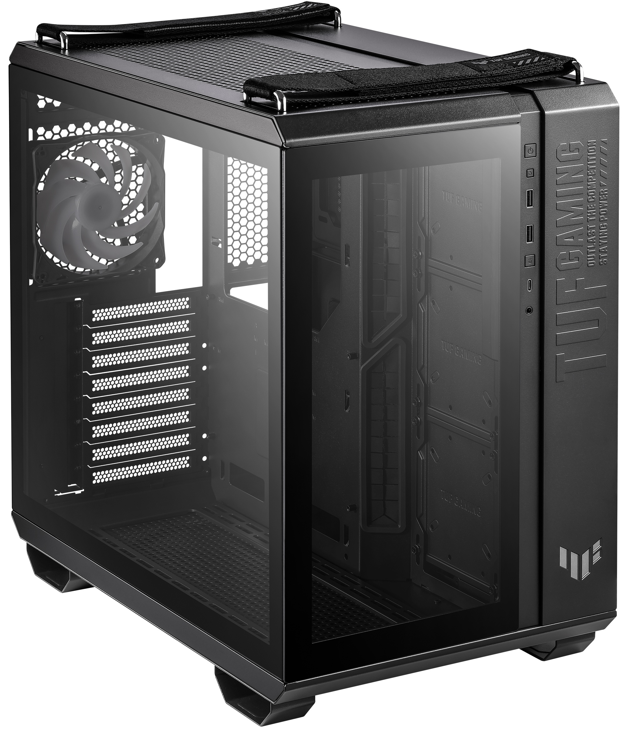 Компьютерный корпус ASUS TUF GAMING GT502 PLUS TG ARGB черный / GT502 PLUS/BLK/TG (90DC0090-B19010)