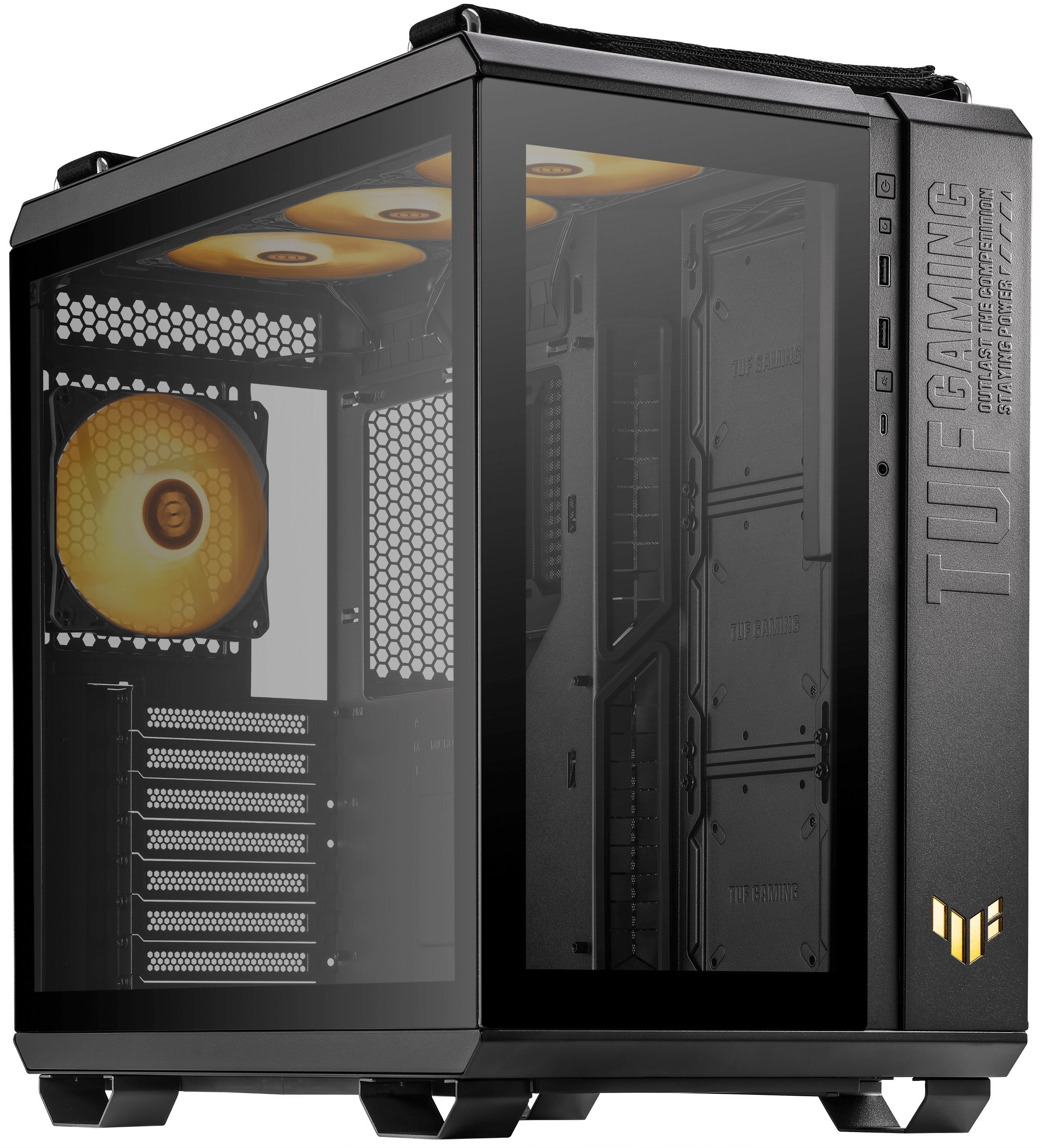 Компьютерный корпус ASUS TUF GAMING GT502 PLUS TG ARGB черный / GT502 PLUS/BLK/TG (90DC0090-B19010)