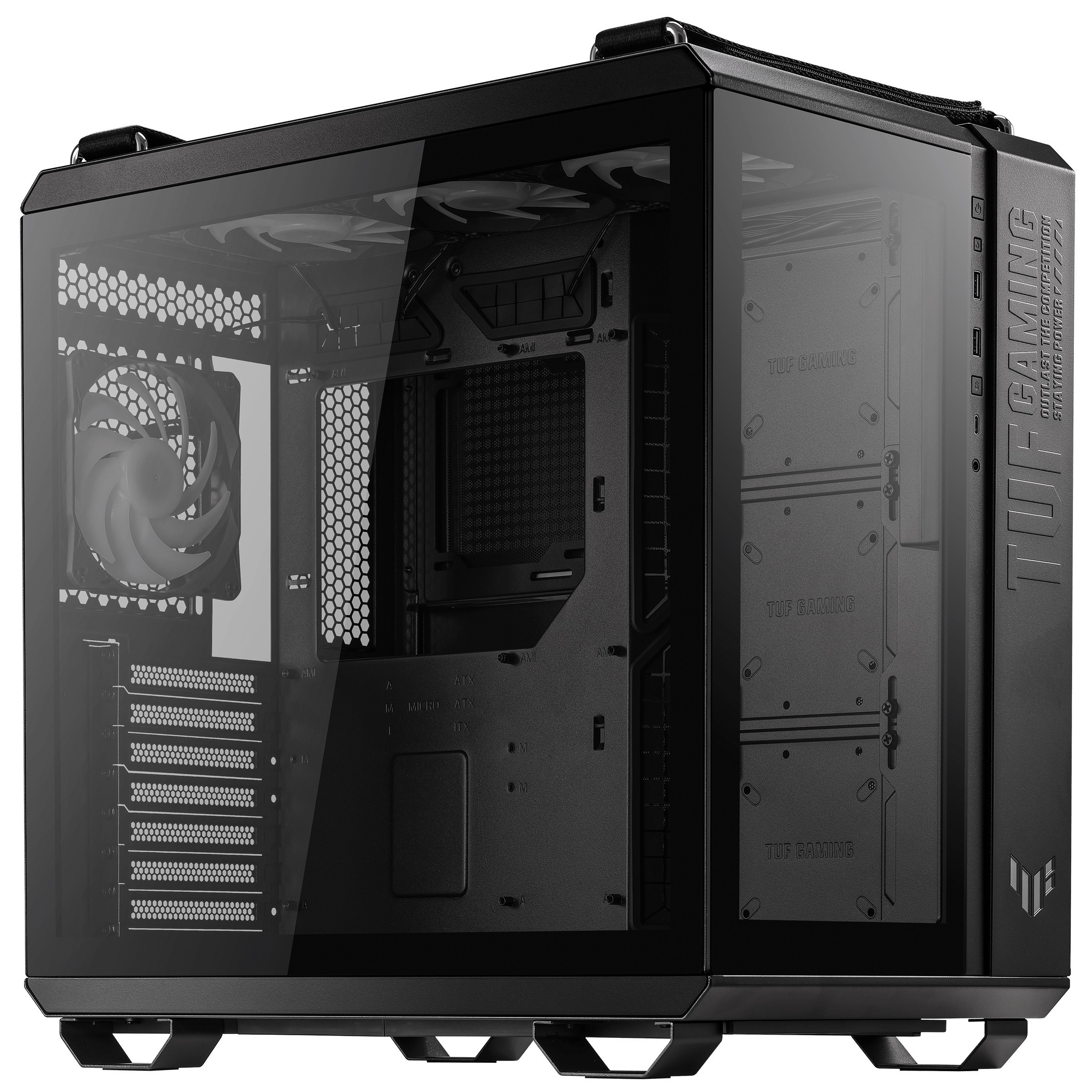 Компьютерный корпус ASUS TUF GAMING GT502 PLUS TG ARGB черный / GT502 PLUS/BLK/TG (90DC0090-B19010)