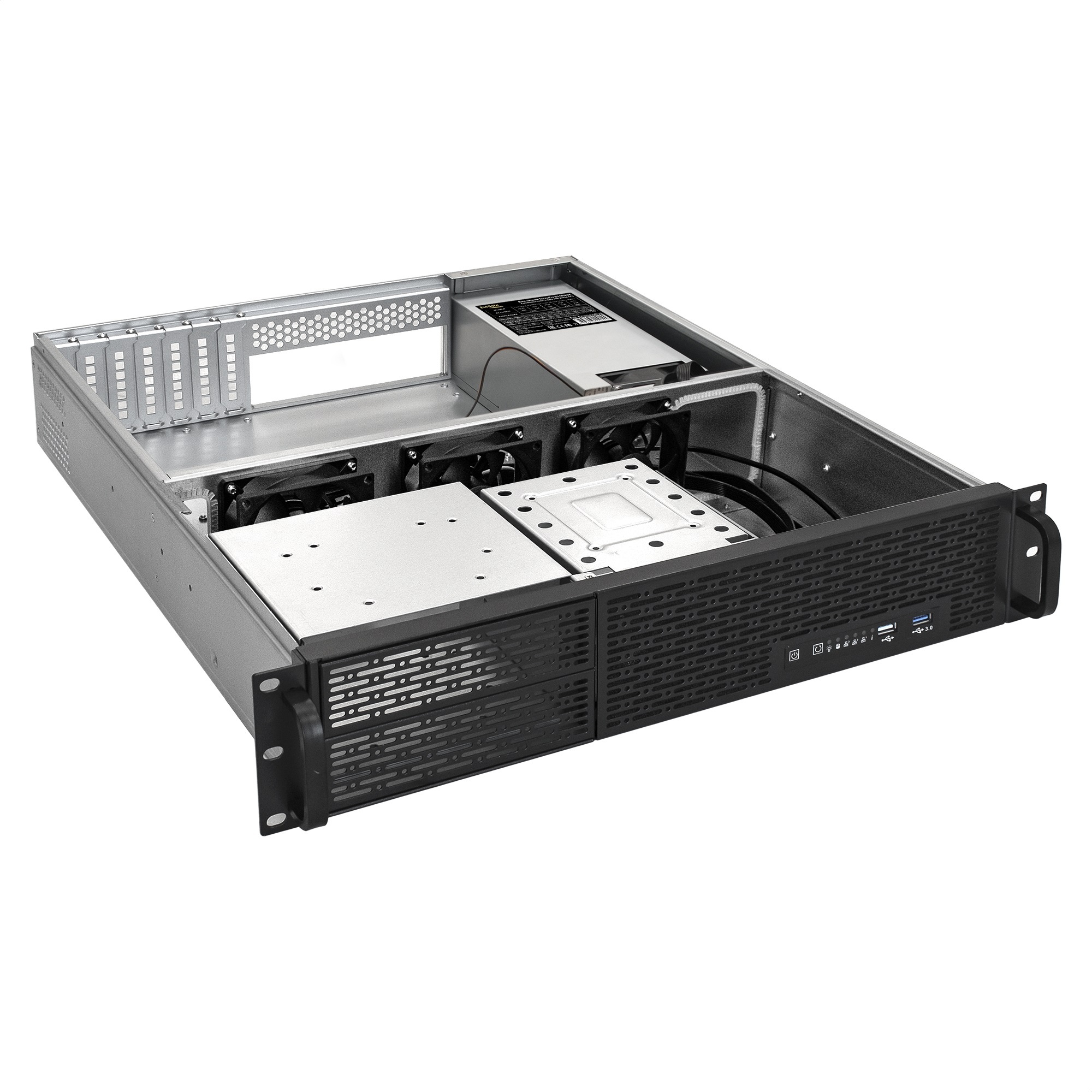 Серверный корпус ExeGate Pro 2U550-06/2U2088 (RM 19", высота 2U, глубина 550, БП 2U-600ADS, USB+USB