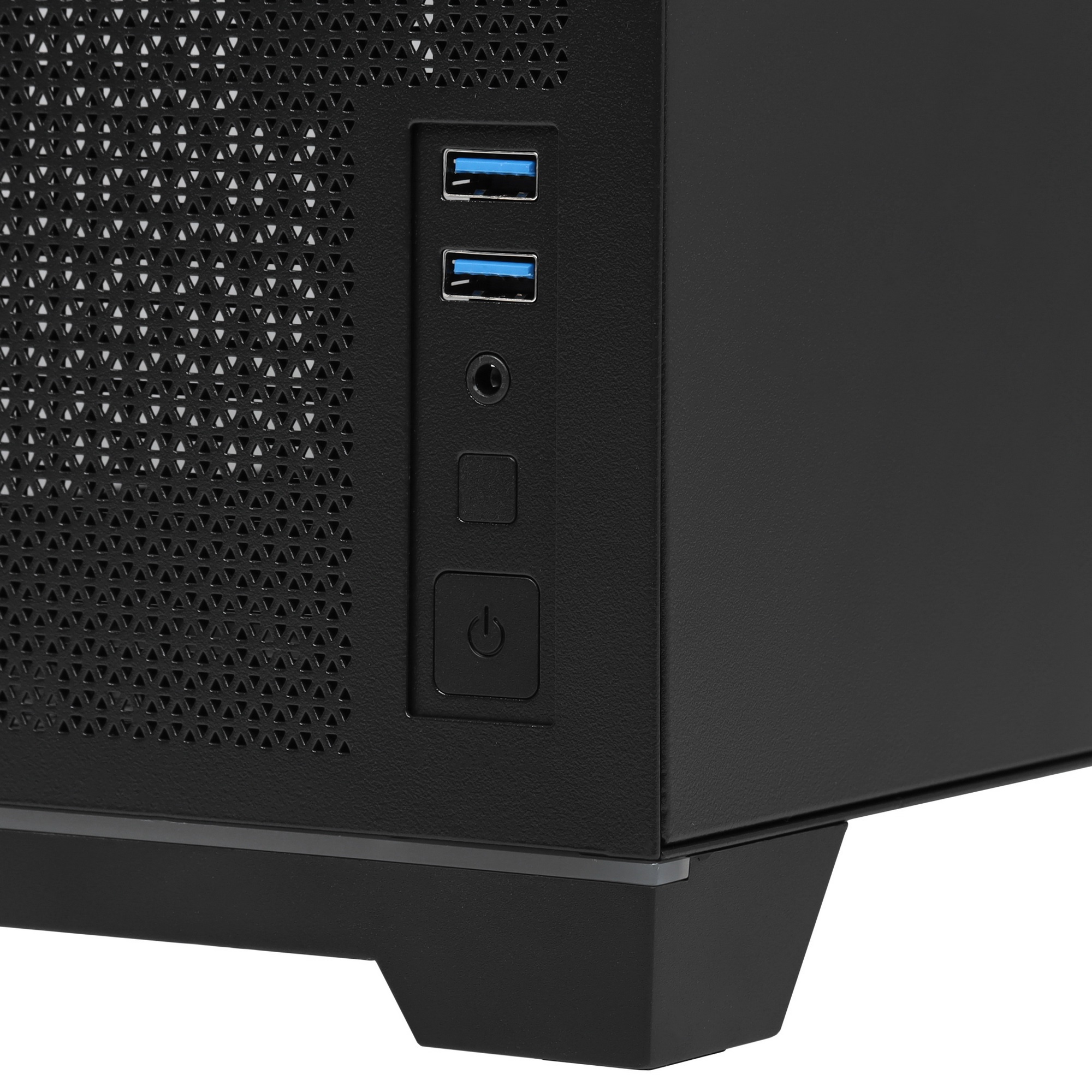 Компьютерный корпус без блока питания Case HSPD M211, Mesh Mini-tower, Black, TG, 0.7 SPCC, no fans,