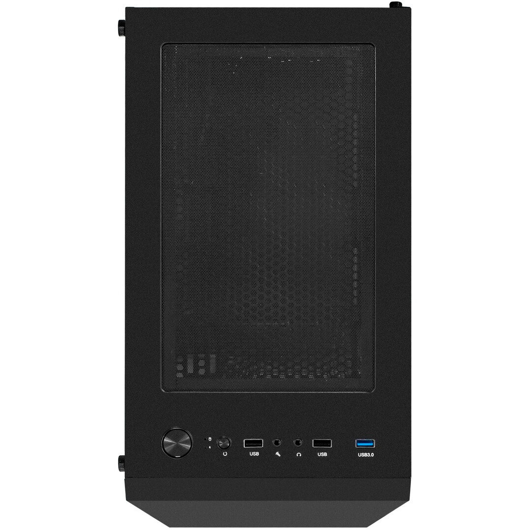 Компьютерный корпус Miditower ExeGate EVO-9211-500NPX (ATX, БП 500NPX с вент. 12см, с окном, 2*USB+1