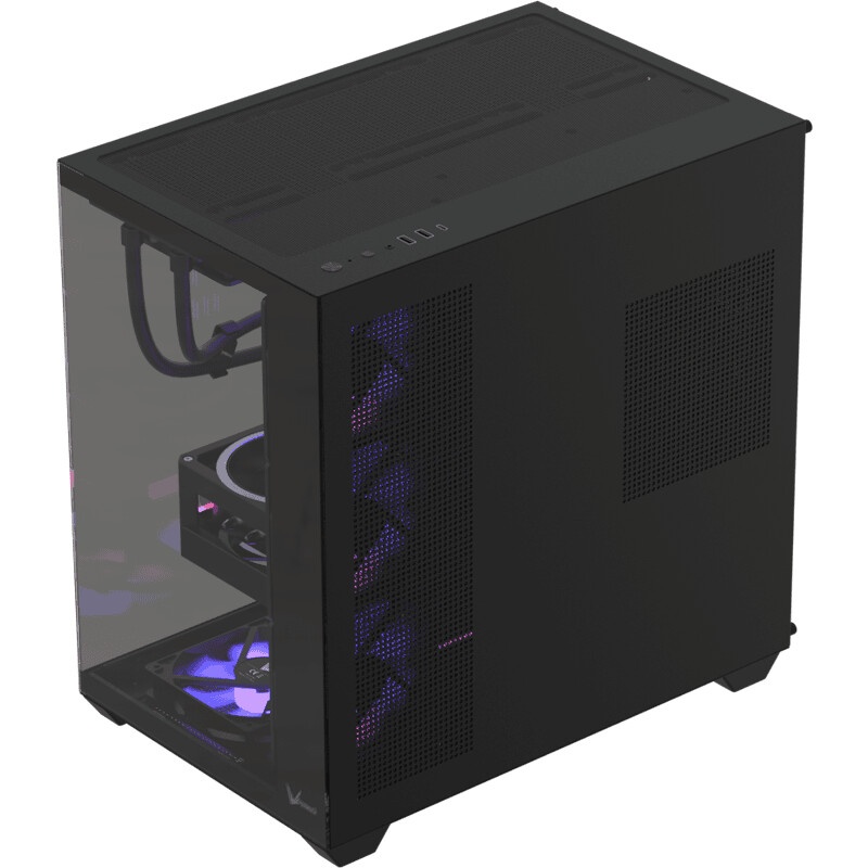 Компьютерный корпус Accord ACC-R10B черный без БП ATX 1xUSB3.0 1xUSB3.1 audio