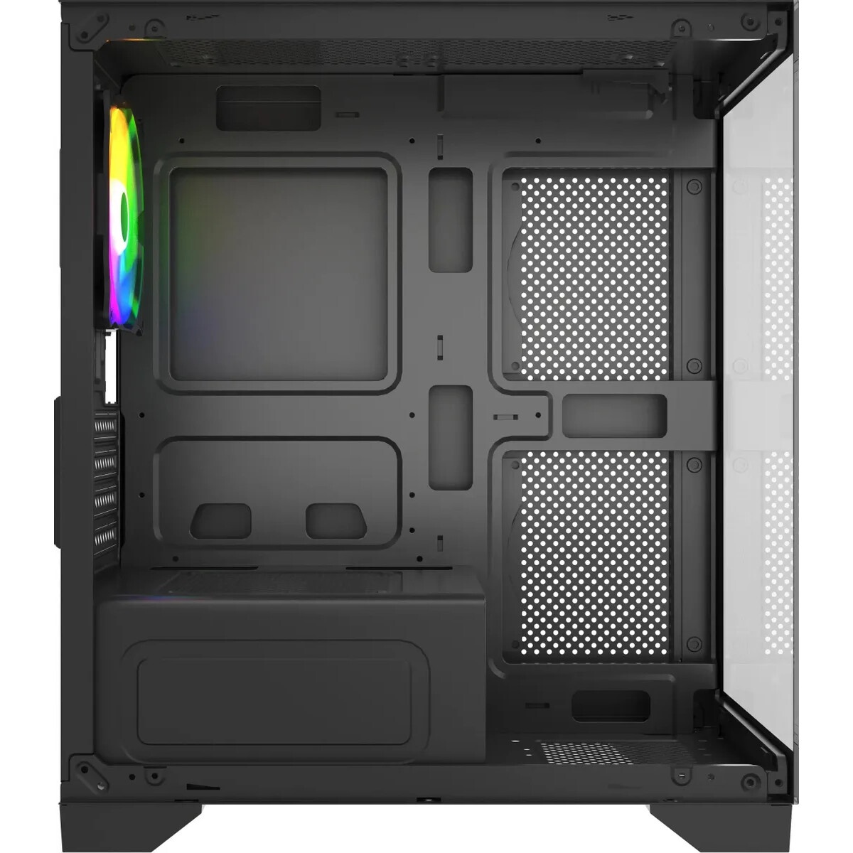 Компьютерный корпус Accord ACC-R7MB черный без БП mATX 2xUSB3.0 1xUSB3.1 audio