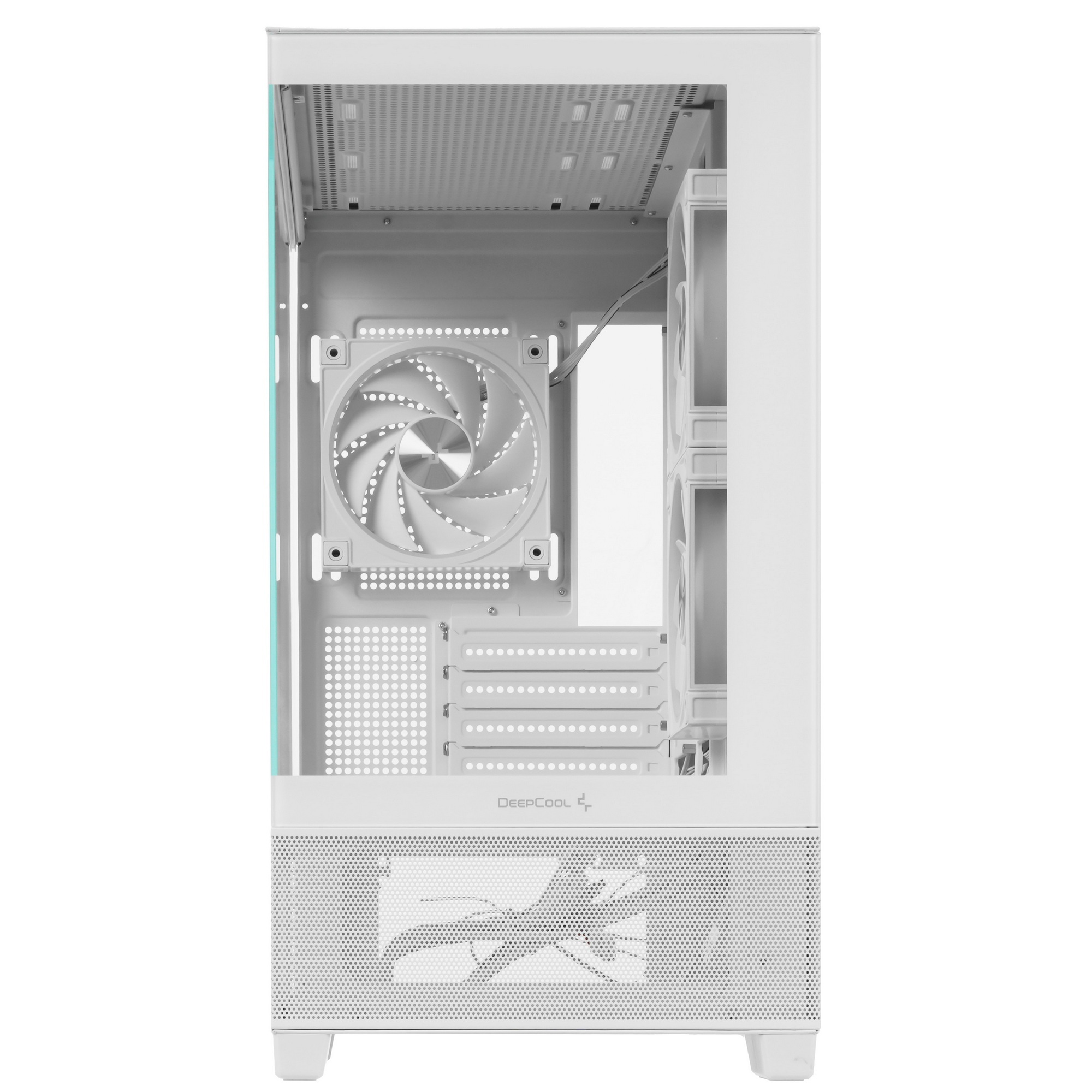 Компьютерный корпус Deepcool CG380 3F WH без БП, боковое окно (панорама), 3x120мм ARGB PWM вентилято