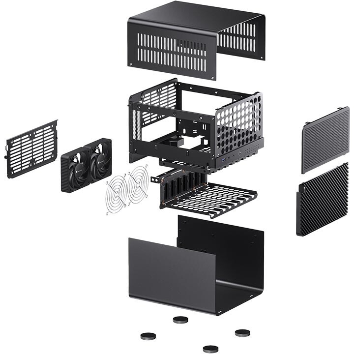 Компьютерный корпус Cooler Master MasterBox NR200P V2 белый без БП miniITX 1x92mm 4x120мм 2x140мм 2x