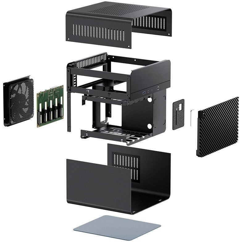 Компьютерный корпус Cooler Master MasterBox NR200P V2 черный без БП miniITX 1x92mm 4x120мм 2x140мм 2